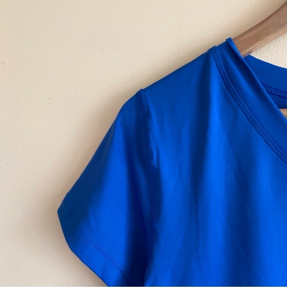 Tommie Copper Women's XL Recovery Liberate V-Neck Short Sleeve Shirt Blue - Picture 5 of 14